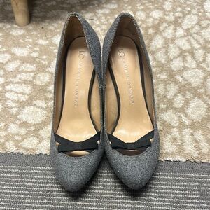 LC Lauren Conrad Gray Heeled Shoes